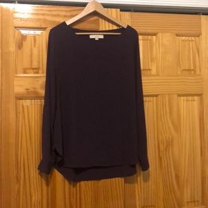 Purple long sleeve blouse
